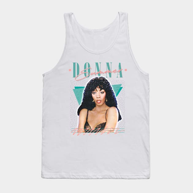 Donna Summer / Retro Style Fan Art Design Tank Top by DankFutura